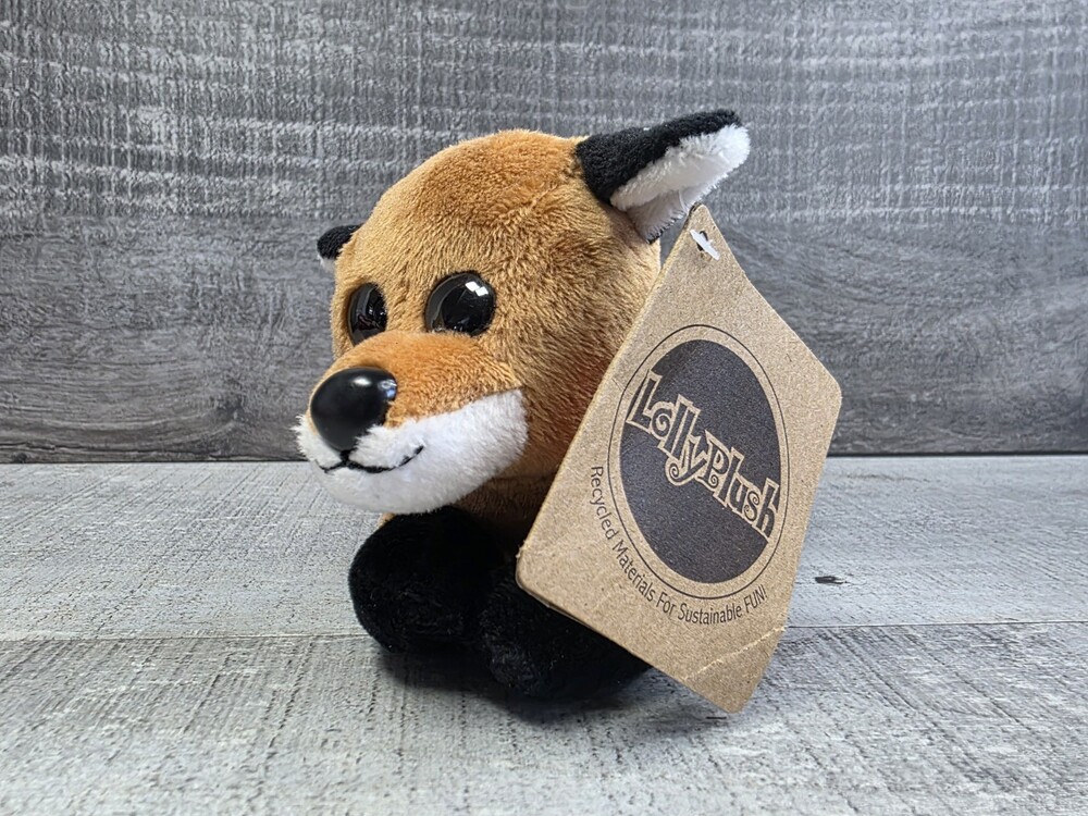 The Petting Zoo Fox 7" Stuffed Animal Lolly Plush w Tags b316